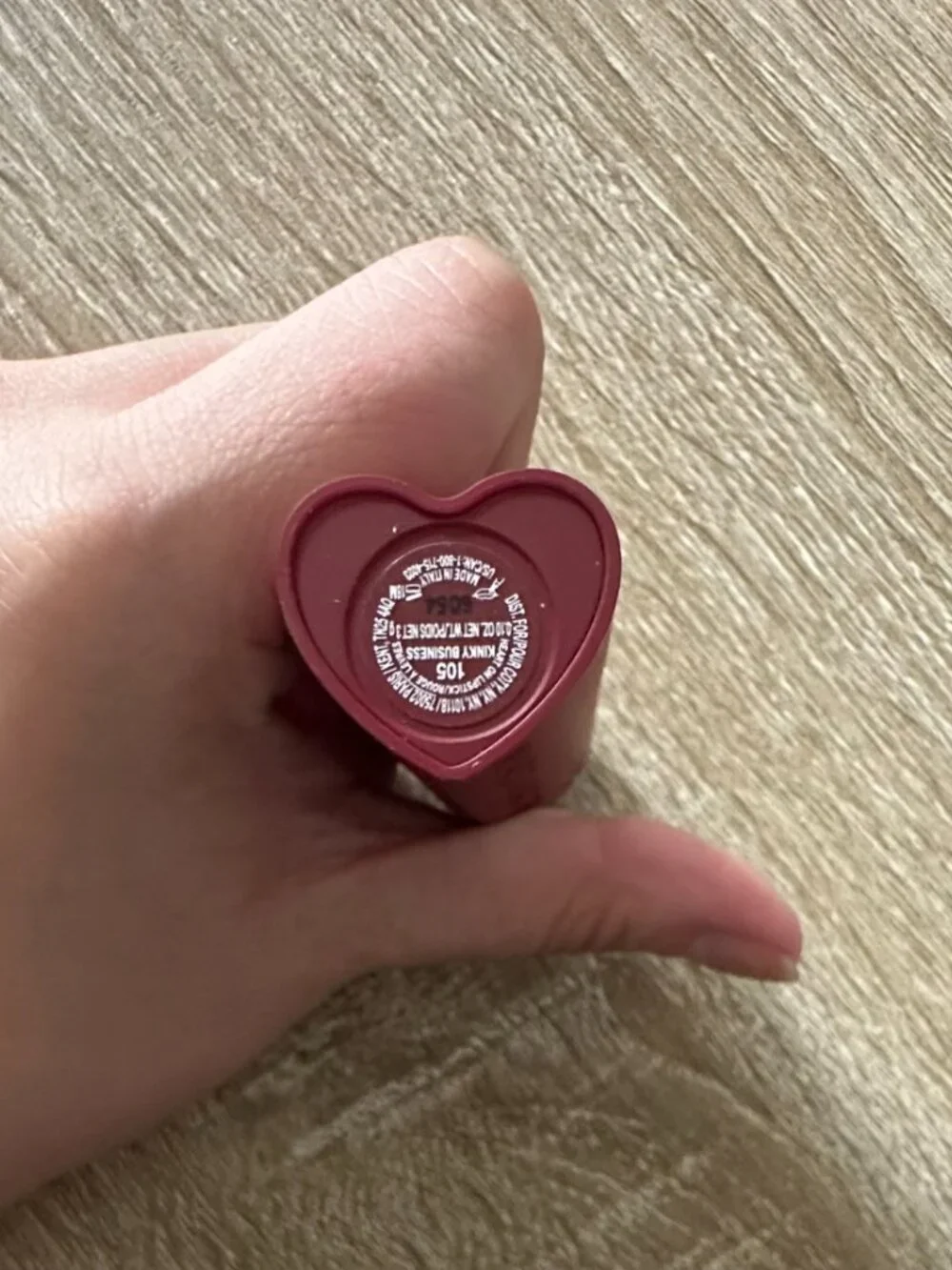 Marc Jacobs Beauty Heart On Soft Shine Lipstick in 105 Kinky Business warm brown